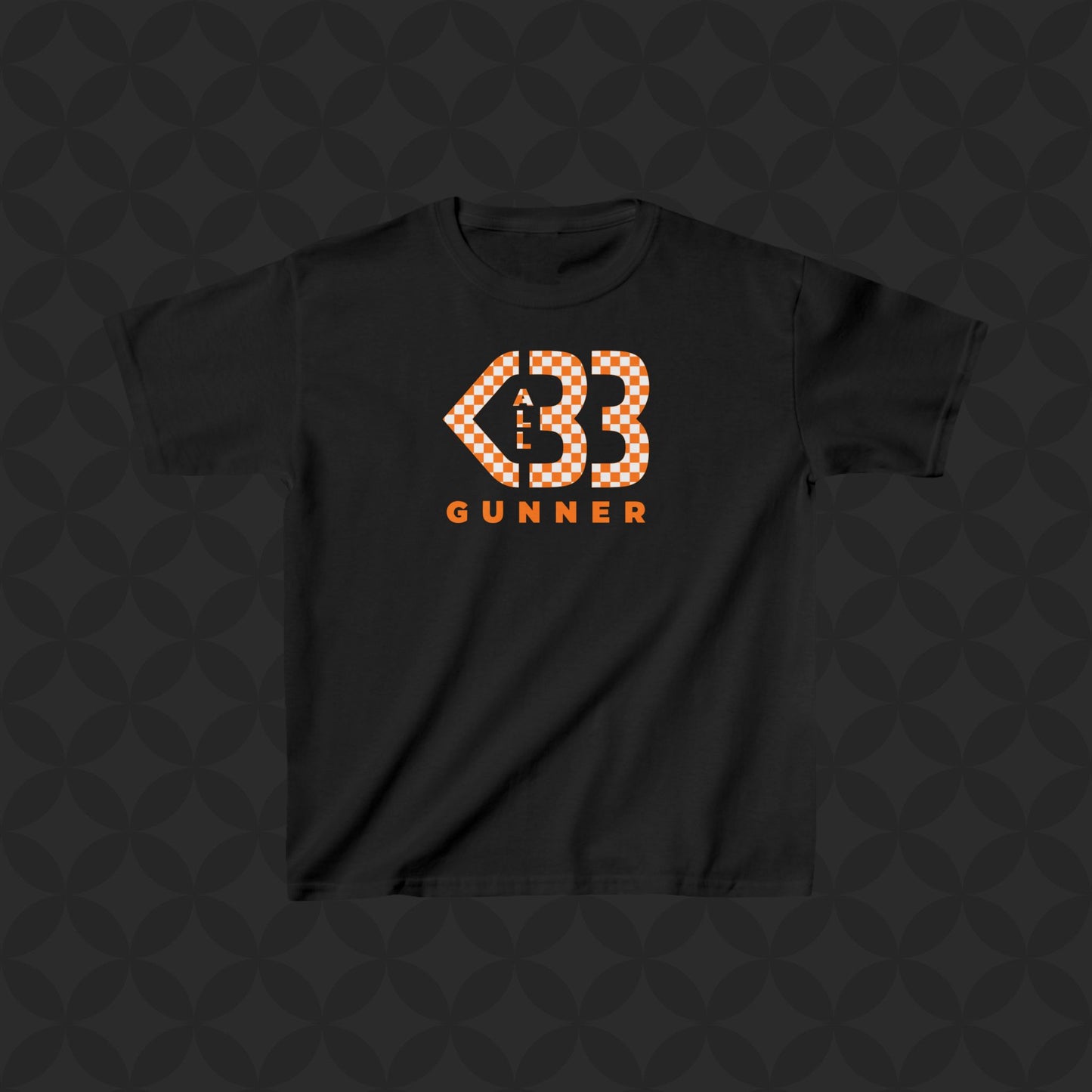 Kids All Heart Gunner - Orange/White Checkered Logo