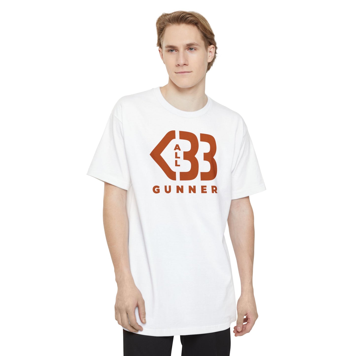 Tall Shirt - All Heart Gunner - Burnt Orange Logo