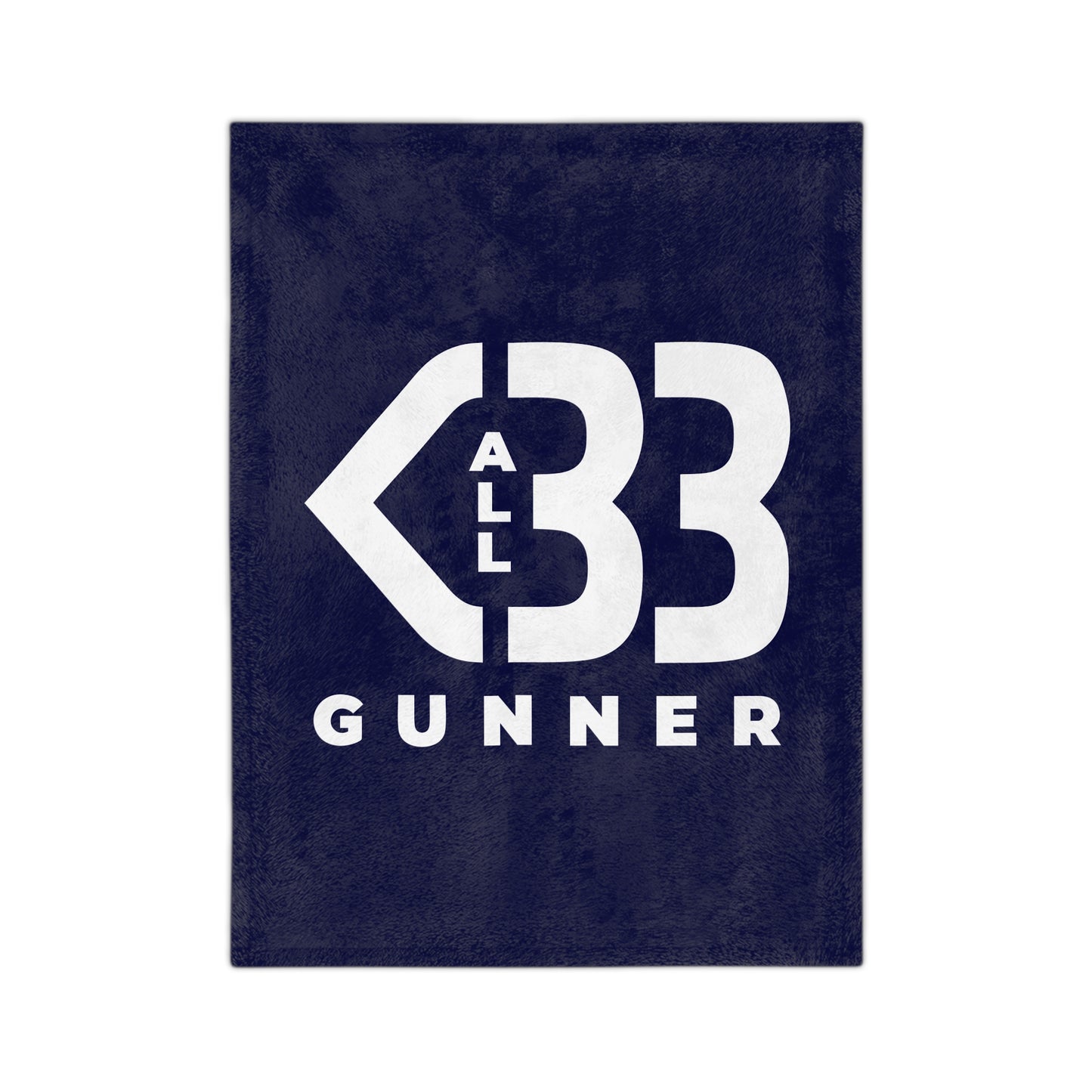 Velveteen Microfiber Blanket - All Heart Gunner Logo