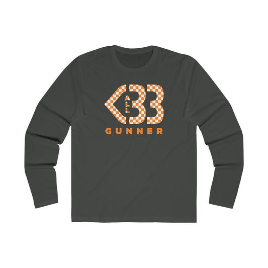 Long Sleeve - All Heart Gunner - Orange/White Checkered Logo