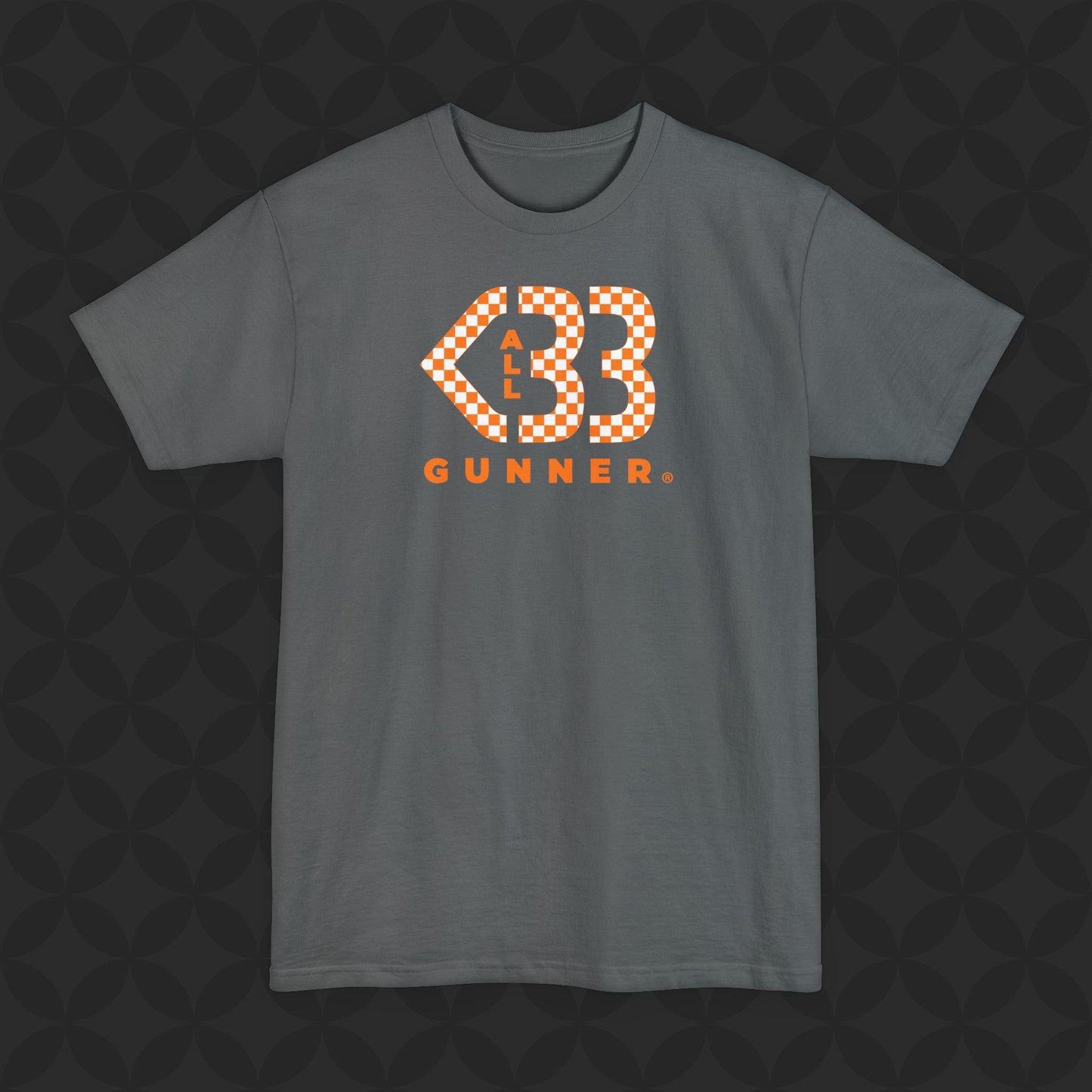 Tall Shirt - All Heart Gunner - Orange/White Checkered Logo