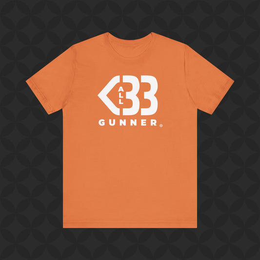 All Heart Gunner Burnt Orange Tee - White Logo