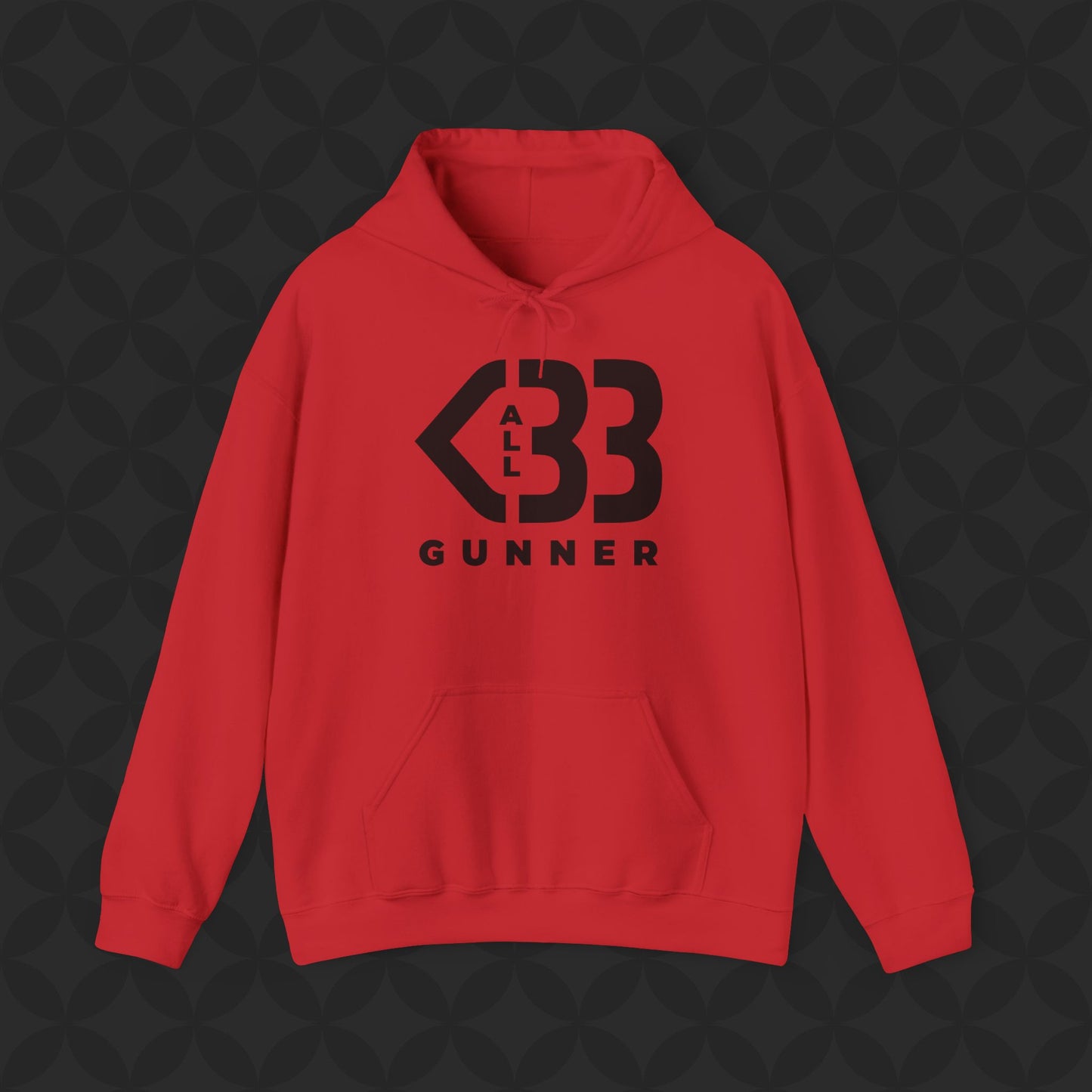 Hoody - All Heart Gunner - Black Logo