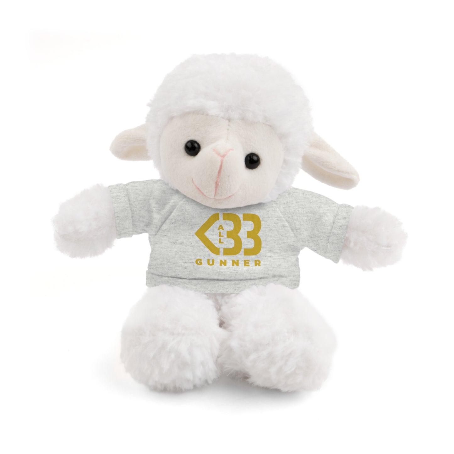Customized Stuffed Animal with Tee – All Heart Gunner Logo