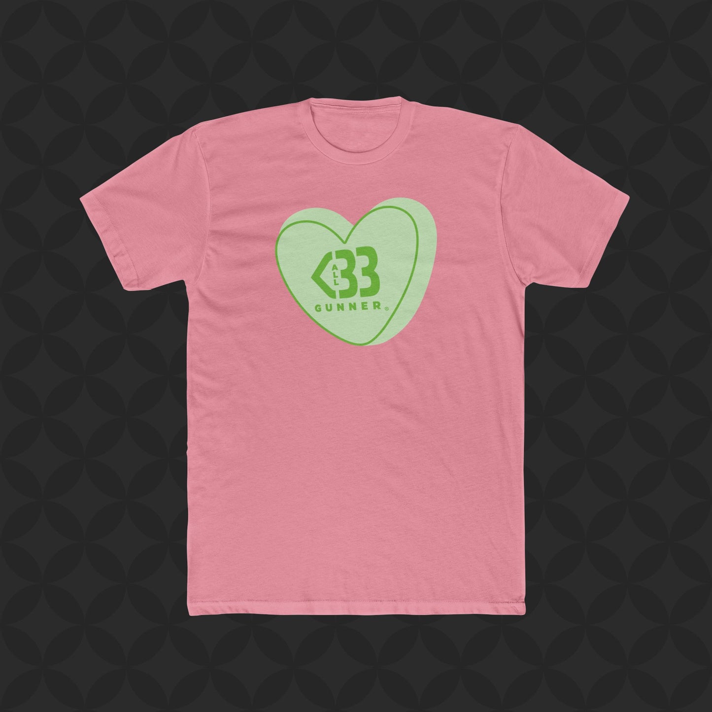 Green Candy Heart Logo - All Heart Gunner