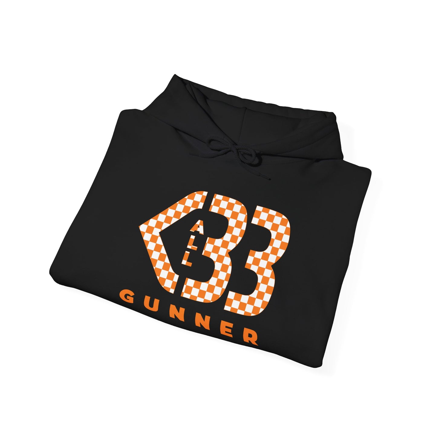 Hoody - All Heart Gunner - Orange/White Checkered Logo