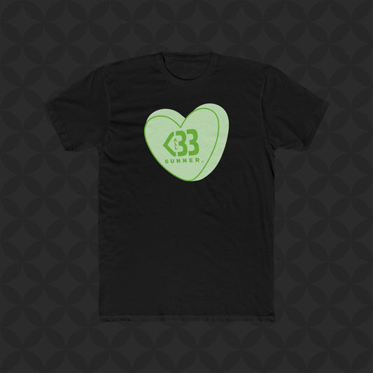 Green Candy Heart Logo - All Heart Gunner