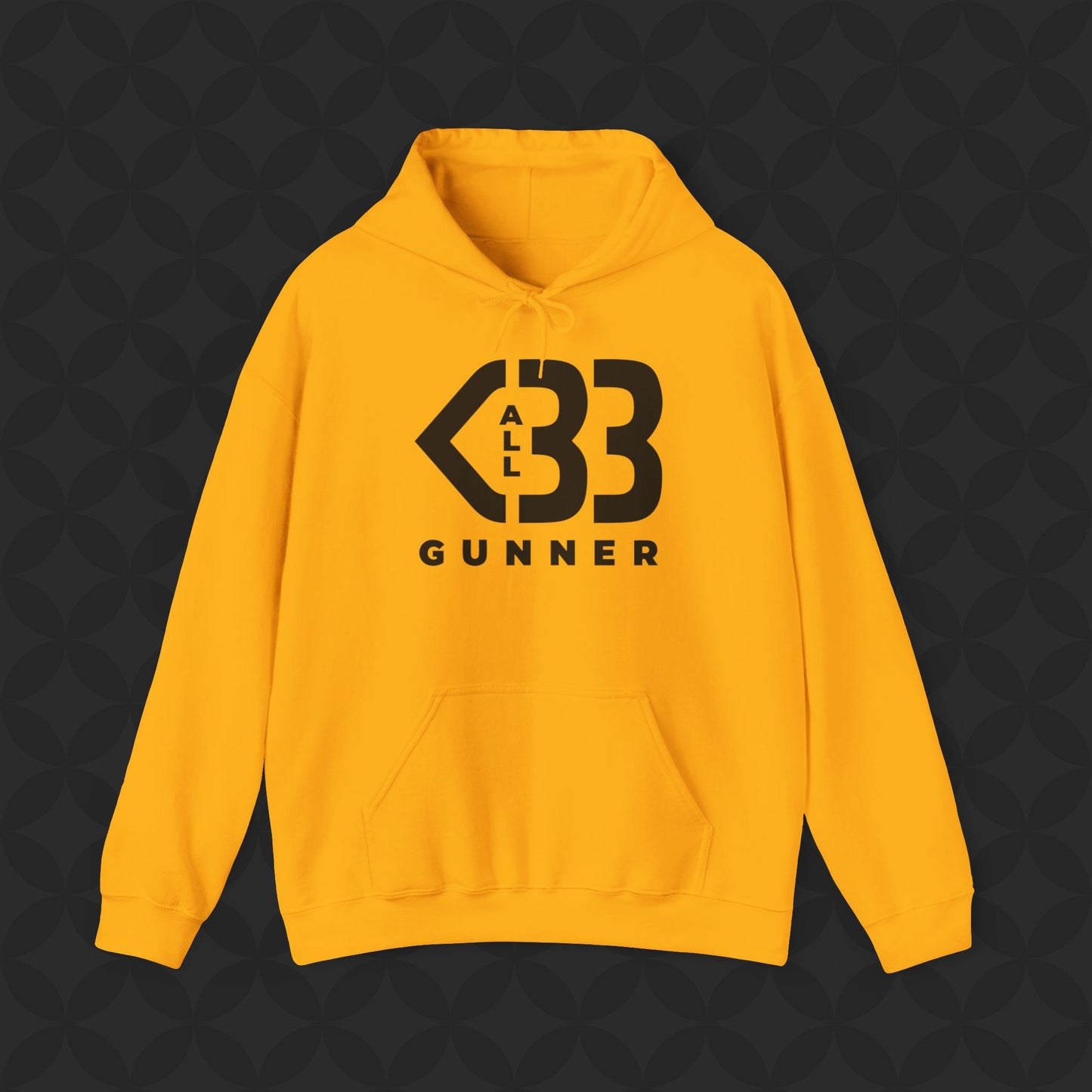 Hoody - All Heart Gunner - Black Logo