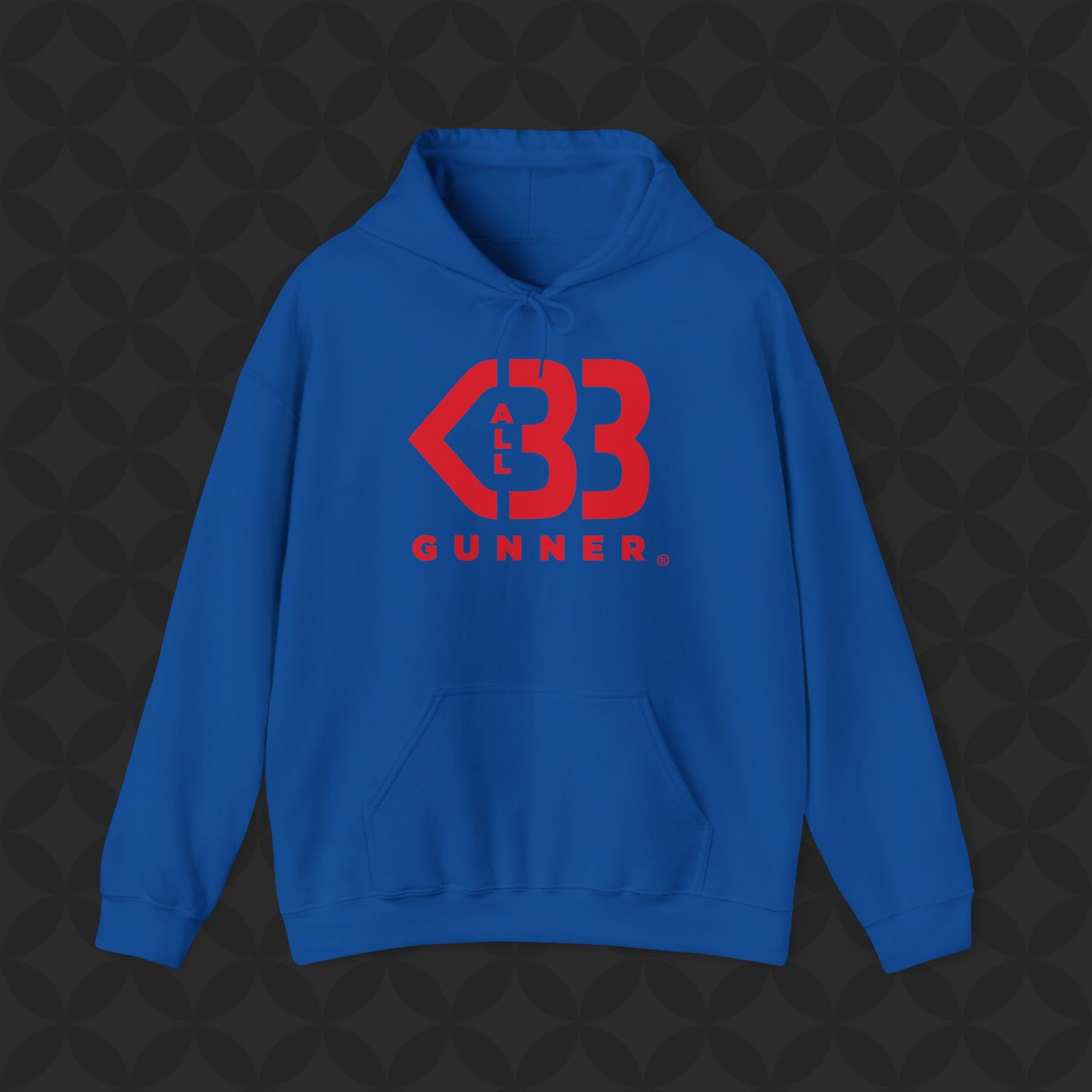 Hoody - All Heart Gunner - Red and Blue Jayhawk