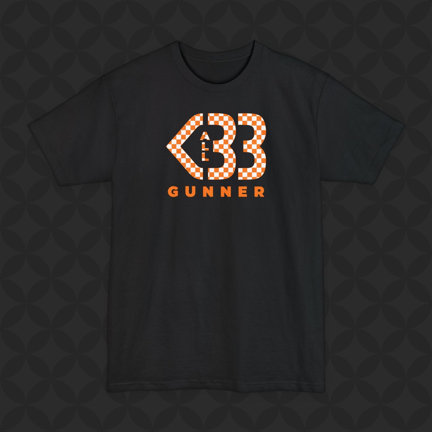 Tall Shirt - All Heart Gunner - Orange/White Checkered Logo