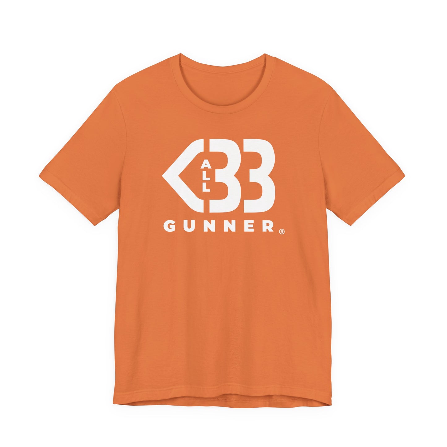 All Heart Gunner Burnt Orange Tee - White Logo
